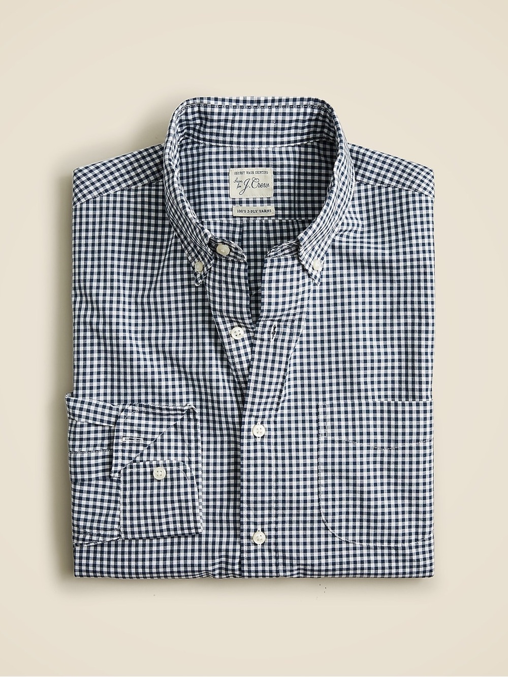 Slim Secret Wash cotton poplin shirt